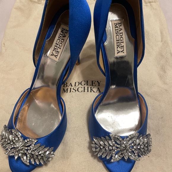 Badgley Mischka blue high heels - Picture 3 of 5